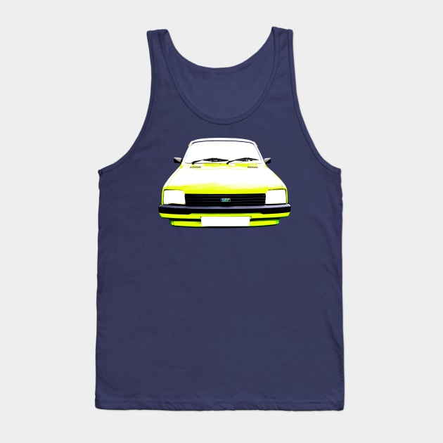 Austin Metro 1980s classic car high contrast Tank Top by soitwouldseem